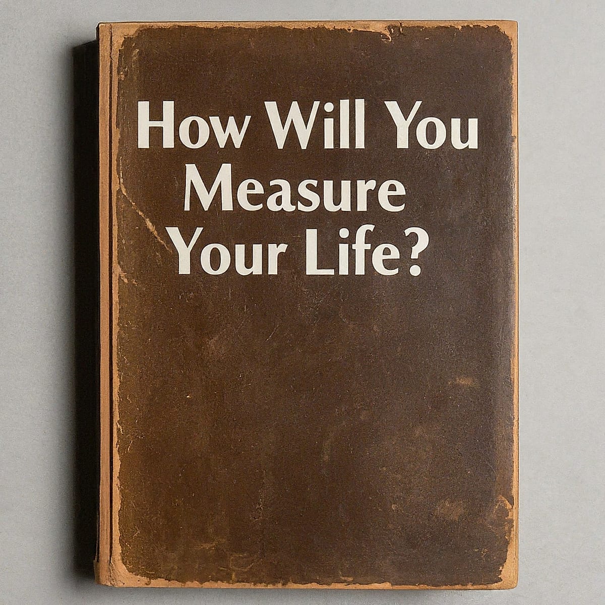 Values: How Will You Measure Your Life?